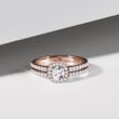 LUXURY DIAMOND RING IN 14K ROSE GOLD - DIAMOND ENGAGEMENT RINGS - ENGAGEMENT RINGS