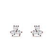 DIAMOND TRIO EARRINGS IN ROSE GOLD - DIAMOND STUD EARRINGS - EARRINGS