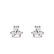 DIAMOND TRIO EARRINGS IN ROSE GOLD - DIAMOND STUD EARRINGS - EARRINGS