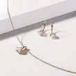 ROSE GOLD EARRINGS WITH 1CT LAB GROWN DIAMONDS - DIAMOND EARRINGS - EARRINGS
