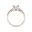 1CT DIAMOND ROSE GOLD ENGAGEMENT RING - BRILLIANT CUT DIAMOND ENGAGEMENT RINGS - ENGAGEMENT RINGS