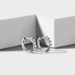 DIAMOND HOOP EARRINGS IN WHITE GOLD - DIAMOND EARRINGS - EARRINGS