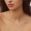 NECKLACE IN 14K ROSE GOLD WITH CLEAR BRILLIANT - DIAMOND NECKLACES - NECKLACES