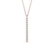 VERTICAL DIAMOND BAR NECKLACE IN ROSE GOLD - DIAMOND NECKLACES{% if category.pathNames[0] != product.category.name %} - {% endif %}