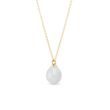 COLLIER EN OR AVEC PIERRE DE LUNE BLANCHE - COLLECTION SEASONS - COLLECTIONS KLENOTA