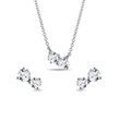 DIAMANTSET MIT OHRRINGEN UND HALSKETTE IN WEISSGOLD - SCHMUCK SETS DIAMANT - SCHMUCK