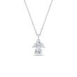 DIAMOND ANGEL NECKLACE IN WHITE GOLD - DIAMOND NECKLACES - NECKLACES
