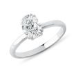 OVAL DOUBLE PRONG LAB GROWN DIAMOND RING IN WHITE GOLD - RINGS WITH LAB-GROWN DIAMONDS - ENGAGEMENT RINGS