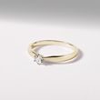 CLASSIC ROUND DIAMOND ENGAGEMENT RING IN YELLOW GOLD - BRILLIANT CUT DIAMOND ENGAGEMENT RINGS - ENGAGEMENT RINGS