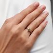 RING AUS WEISSGOLD MIT MOLDAVIT - RINGE MOLDAVIT - RINGE