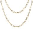 Yellow gold 50 cm/20 inch anker chain