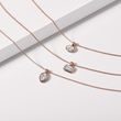 HALSKETTE MIT OVALEM LABOR-DIAMANT IN ROSÉGOLD - KETTEN MIT DIAMANTEN - KETTEN
