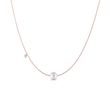 COLLIER EN OR ROSE, PERLE ET DIAMANT - COLLIERS AVEC DIAMANTS - COLLIERS
