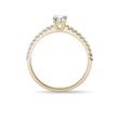 BAGUE DE FIANÇAILLES EN OR JAUNE AVEC DIAMANTS - BAGUES DE FIANÇAILLES EN DIAMANT - BAGUES DE FIANÇAILLES