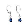 Padlocks earrings made of white gold with sapphires