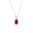 GOLD RUBY ​​NECKLACE - RUBY NECKLACES{% if category.pathNames[0] != product.category.name %} - {% endif %}