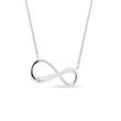 Infinity necklace in 14k white gold