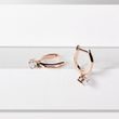 HOOP DIAMOND EARRINGS IN ROSE GOLD - DIAMOND EARRINGS - EARRINGS