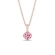 HALSKETTE MIT 1 CT ROSA LABORDDIAMANT IN ROSÉGOLD - KETTEN MIT DIAMANTEN - KETTEN