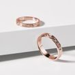 MEN'S ENGRAVED WEDDING RING IN ROSE GOLD - RINGS FOR HIM - WEDDING RINGS