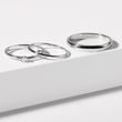 MINIMAL WHITE GOLD WEDDING RING SET - WHITE GOLD WEDDING SETS - WEDDING RINGS