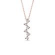 DIAMOND NECKLACE IN 14K ROSE GOLD - DIAMOND NECKLACES - NECKLACES