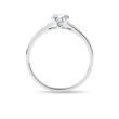 BAGUE DE FIANÇAILLES EN OR BLANC AVEC DIAMANT 0.5 CT - BAGUES DE FIANÇAILLES EN DIAMANT - BAGUES DE FIANÇAILLES