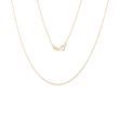 LADIES 50 CM ROLO CHAIN NECKLACE IN GOLD - GOLD CHAINS - NECKLACES
