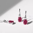 RUBY ​​AND DIAMOND WHITE GOLD NECKLACE - RUBY NECKLACES - NECKLACES