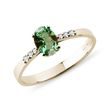 GREEN TOURMALINE RING IN 14K YELLOW GOLD - TOURMALINE RINGS{% if category.pathNames[0] != product.category.name %} - {% endif %}