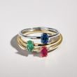 MINIMALIST SAPPHIRE RING IN WHITE GOLD - SAPPHIRE ENGAGEMENT RINGS - ENGAGEMENT RINGS