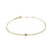 BRACELET EN OR JAUNE AVEC DIAMANT VERT - BRACELETS AVEC DIAMANTS - BRACELETS