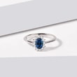 Kate Sapphire Ring with Brilliants in White Gold