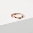 BAGUE CHEVRON EN OR ROSE - ALLIANCES DE MARIAGE FEMMES - ALLIANCES DE MARIAGE