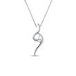 COLLIER ÉLÉGANT D'OR BLANC AVEC DIAMANT - COLLIERS AVEC DIAMANTS - COLLIERS