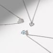 HERZFÖRMIGE KINDERKETTE MIT DIAMANTEN IN WEISSGOLD - KINDER KETTEN - KETTEN