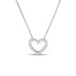 HEART-SHAPED DIAMOND NECKLACE IN WHITE GOLD - DIAMOND NECKLACES{% if category.pathNames[0] != product.category.name %} - {% endif %}