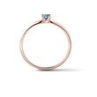UNIQUE BLUE DIAMOND RING IN ROSE GOLD - FANCY DIAMOND ENGAGEMENT RINGS - ENGAGEMENT RINGS