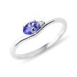 OVAL TANZANITE RING WITH DIAMONDS IN GOLD - TANZANITE RINGS{% if category.pathNames[0] != product.category.name %} - {% endif %}