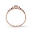 ENGAGEMENT RING WITH DIAMONDS IN ROSE GOLD - FANCY DIAMOND ENGAGEMENT RINGS - ENGAGEMENT RINGS