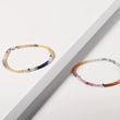 COLOR SAPPHIRE BRACELET IN WHITE GOLD - MINERAL BRACELETS - BRACELETS