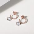 CREOLEN MIT LABOR-DIAMANTEN IN ROSÉGOLD - OHRRINGE DIAMANT - OHRRINGE