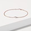 DELICATE DIAMOND BRACELET IN ROSE GOLD - DIAMOND BRACELETS - BRACELETS