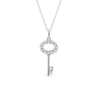 WHITE GOLD KEY PENDANT WITH DIAMONDS - DIAMOND NECKLACES{% if category.pathNames[0] != product.category.name %} - {% endif %}