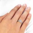 Engagement Ring in White Gold with Briliant