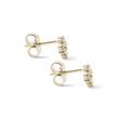DIAMOND SNOWFLAKE GIRLS' EARRINGS IN 14K YELLOW GOLD - DIAMOND STUD EARRINGS - EARRINGS