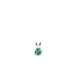 PŘÍVĚSEK SE SMARAGDEM V BÍLÉM ZLATĚ - PŘÍVĚSKY - NÁHRDELNÍKY