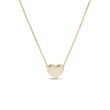 HEART-SHAPED PENDANT NECKLACE IN YELLOW GOLD - YELLOW GOLD NECKLACES - NECKLACES