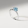 WHITE GOLD 1CT BLUE DIAMOND ENGAGEMENT RING - RINGS WITH LAB-GROWN DIAMONDS - ENGAGEMENT RINGS
