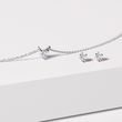 HALSKETTE MIT HERZFÖRMIGEM DIAMANTEN IN WEISSGOLD - KETTEN MIT DIAMANTEN - KETTEN